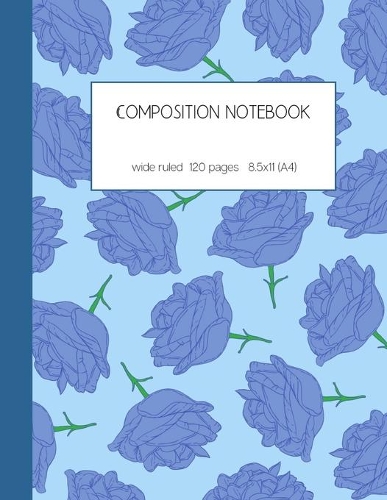 Composition notebook wide ruled 120 pages 8.5x11 (A4)