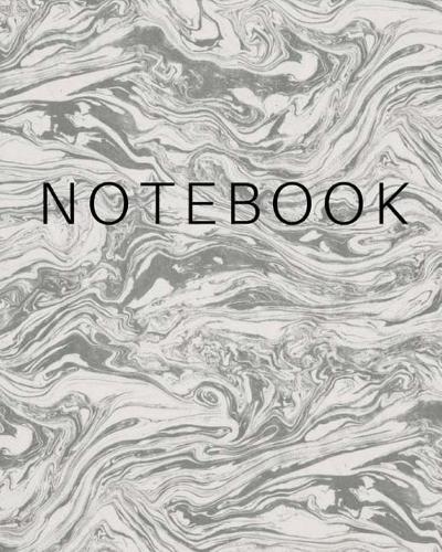 Notebook - Gray and White Marble Cover