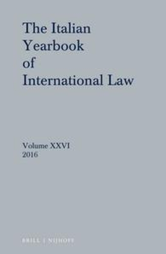 Italian Yearbook of International Law 26 (2016)