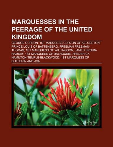 Marquesses in the Peerage of the United Kingdom