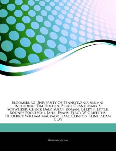 Articles on Bloomsburg University of Pennsylvania Alumni, Including