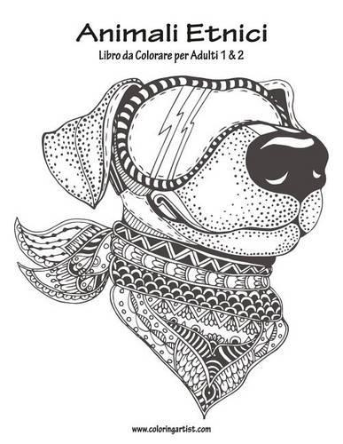 Animali Etnici Libro Da Colorare Per Adulti 1 & 2