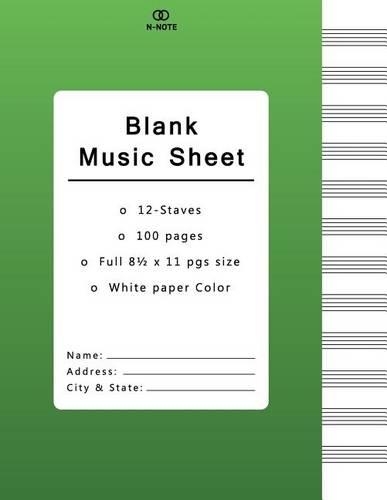 Blank Music Sheet