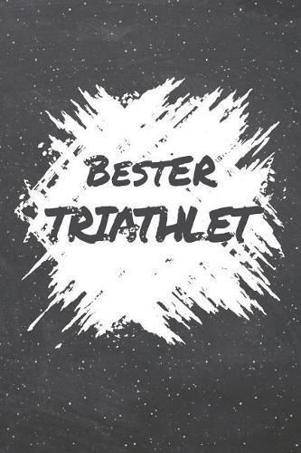Bester Triathlet: Triathlet Punktraster Notizbuch, Notizheft oder Schreibheft - 110 Seiten - Büro Equipment & Zubehör - Lustiges Geschenk zu Weihnachten oder Geburtst
