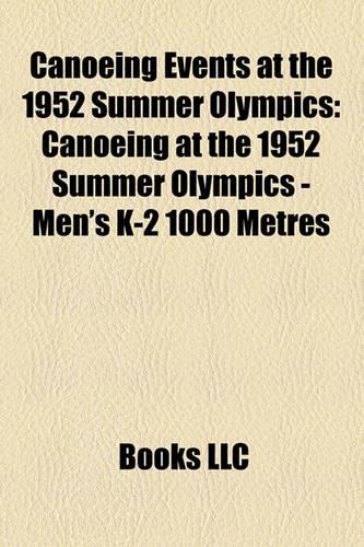 Canoeing Events at the 1952 Summer Olympics