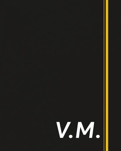 V.M.: Classic Monogram Lined Notebook Personalized With Two Initials - Matte Softcover Professional Style Paperback Journal Perfect Gift for Men and Women