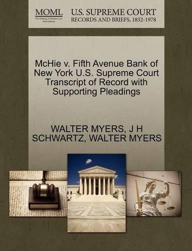 McHie V. Fifth Avenue Bank of New York U.S. Supreme Court Transcript of Record with Supporting Pleadings