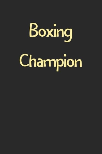 Boxing Champion