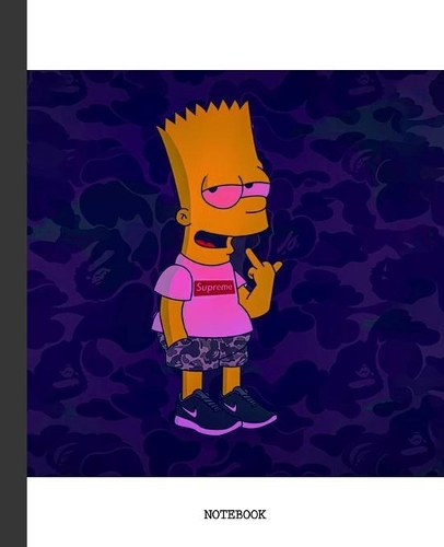 Notebook: The Simpson Cartoon Soft Glossy Cover Graph Paper Pages Book 7.5 x 9.25 Inches 110 Pages