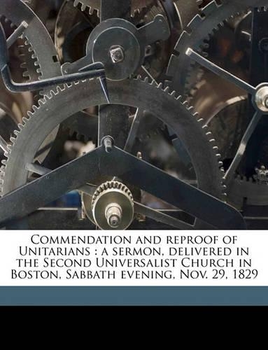 Commendation and Reproof of Unitarians