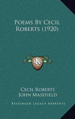 Poems by Cecil Roberts (1920)