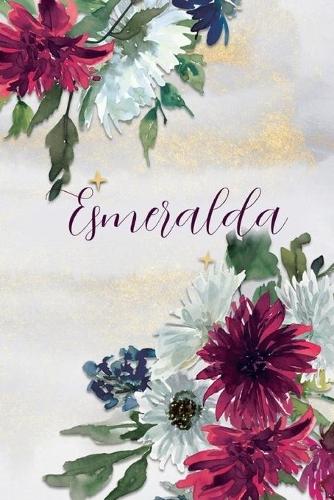 Esmeralda: Personalized Journal Gift Idea for Women (Burgundy and White Mums)