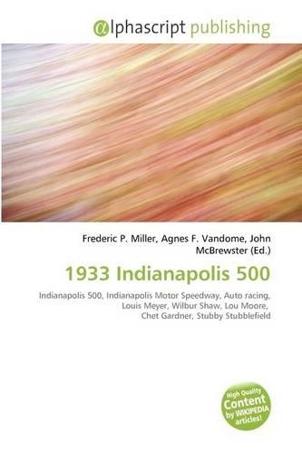 1933 Indianapolis 500