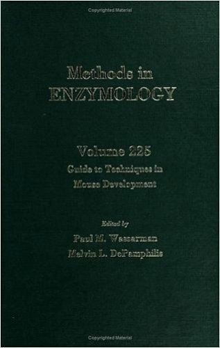 Guide to Techniques in Mouse Development: Volume 225(Volume 225 Methods in Enzymology)