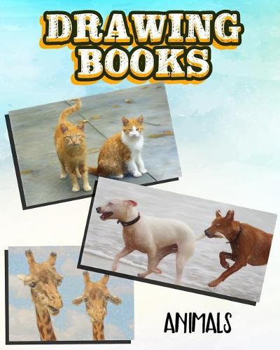 Drawing Books Animals: Blank Doodle Draw Sketch Books