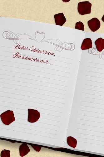 Liebes Universum, Ich wünsche mir...: A5 Liniertes Wunschbuch für deine Wünsche mit Platz für Notizen, Fotos und Skizzen Softcover