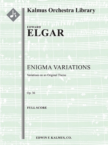 Enigma Variations -- Variations on an Original Theme, Op. 36: Conductor Score(Kalmus Orchestra Library)