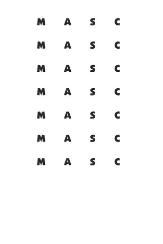 Masc Minimalist 120 Page Notebook Lined Journal