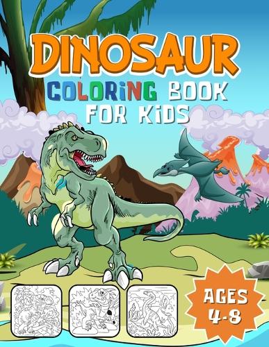Dinosaur Coloring Book for Kids Ages 4-8