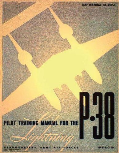 Pilot training manual for the Lightning P-38