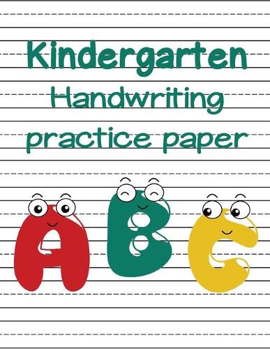 Kindergarten handwriting practice paper
