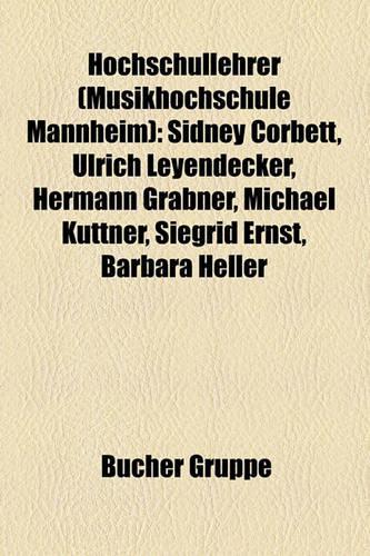 Hochschullehrer (Musikhochschule Mannheim)