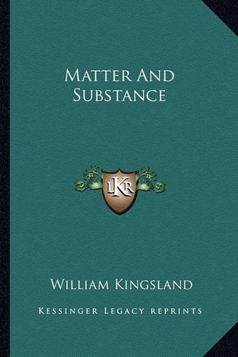Matter And Substance