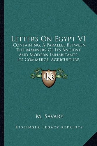 Letters On Egypt V1