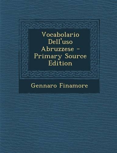 Vocabolario Dell'uso Abruzzese