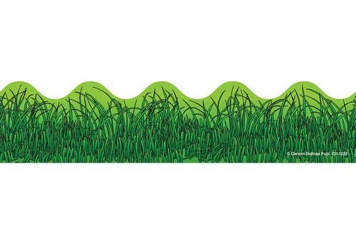 Grass Scalloped Bulletin Board Borders