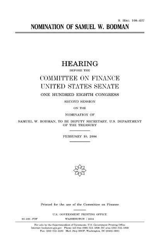 Nomination of Samuel W. Bodman