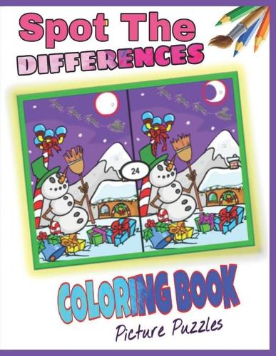 Spot the Differences Coloring Book