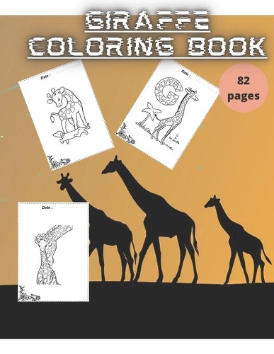 Giraffe: coloring book for kids and adults