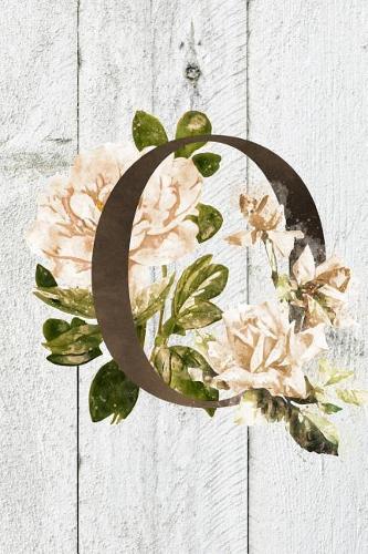 O: Monogram Initial O Farmhouse Journal For Women And Girls, Farmhouse Floral Decor, 6 x 9 Journal Notebook Diary For Writing Monogrammed Notebook