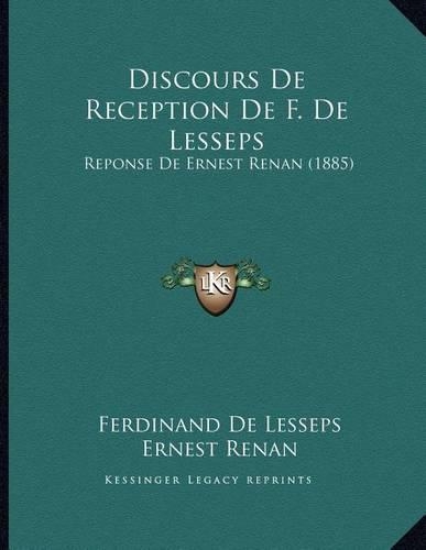 Discours De Reception De F. De Lesseps