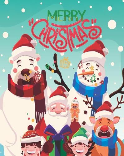 Merry Christmas: First Christmas for My kids (Age 3-6): Blank Wide Ruled Composition Paper Notebooks for Your Create Ideas. Track Planner for Next Year 2020