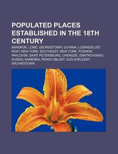 Populated Places Established in the 18th Century