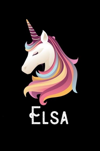 Elsa: Personalized Custom Name Unicorn Themed Monthly 2020 Planner (Calendar, To Do List, Monthly Budget, Grocery List, Yearly Financial Goals) Gift for G