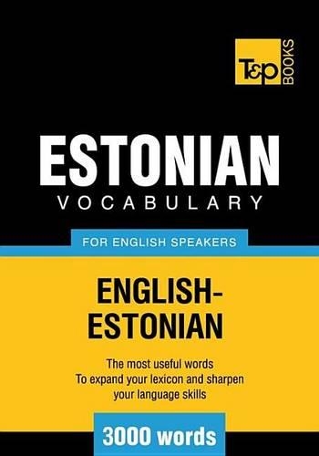 T&p English-Estonian Vocabulary 3000 Words