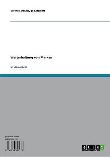 Werterhaltung Von Marken