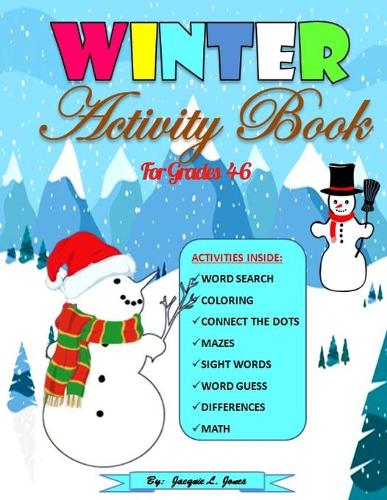 Winter Activity Book For Kids Grades 4-6