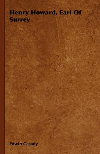 Henry Howard, Earl Of Surrey