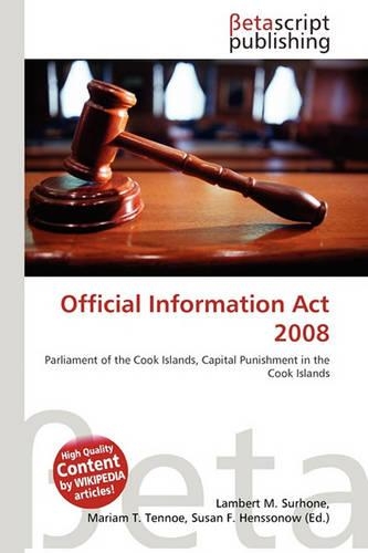 Official Information ACT 2008