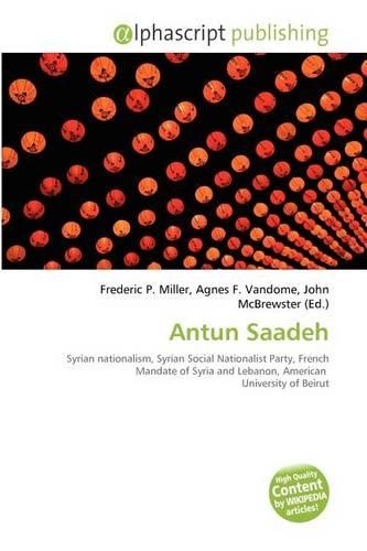 Antun Saadeh: (English)
