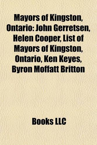 Mayors of Kingston, Ontario