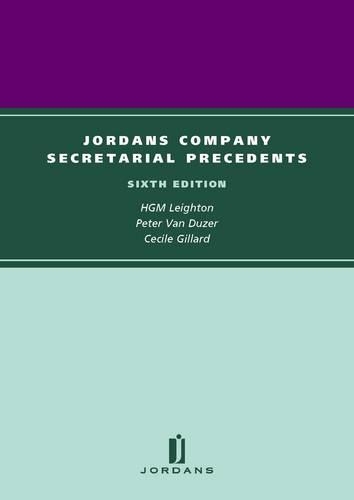 Jordans Company Secretarial Precedents: (English)