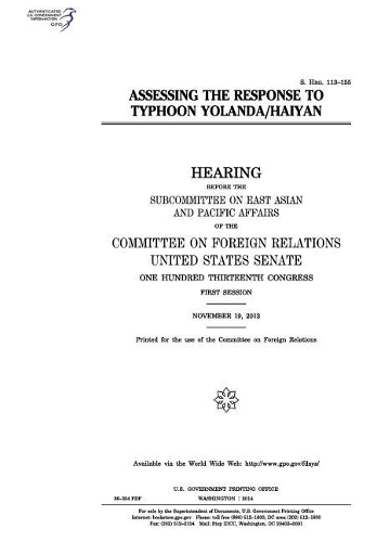 Assessing the Response to Typhoon Yolanda/Haiyan