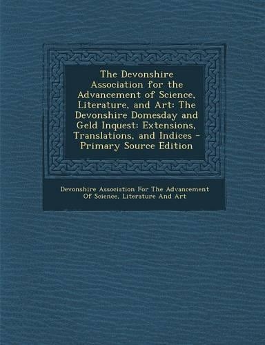 The Devonshire Association for the Advancement of Science, Literature, and Art