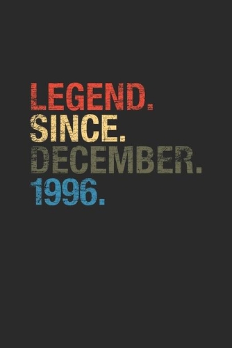 Legend Since December 1996: Graph Paper Notebook - 23 years old Birthday Gift or 23rd Anniversary Gift Idea