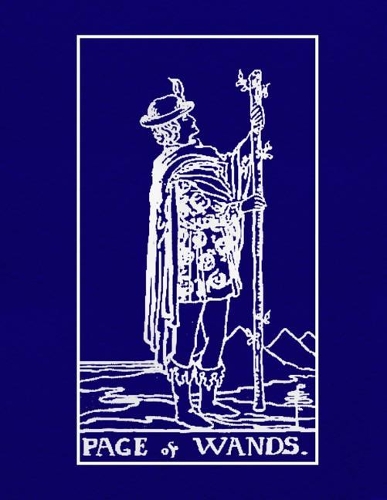 Page of Wands: Tarot Journal Diary Log Book, Record and Interpret Readings, 3 Tarot Card Spread Journal